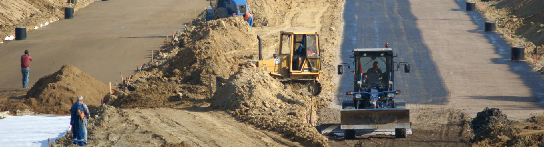 road construction workers